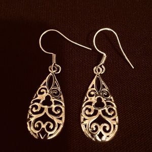 925 Sterling Silver Filagree Earrings
